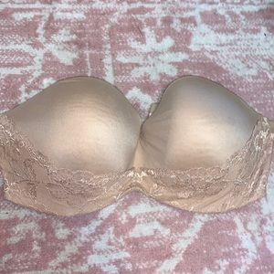 38DDD Nude Strapless Bra VS